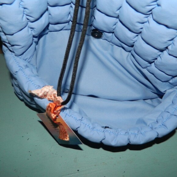 Malibu Hippie Puffer Quilted Backpack Blue HTF (II-14) - Picture 2 of 6